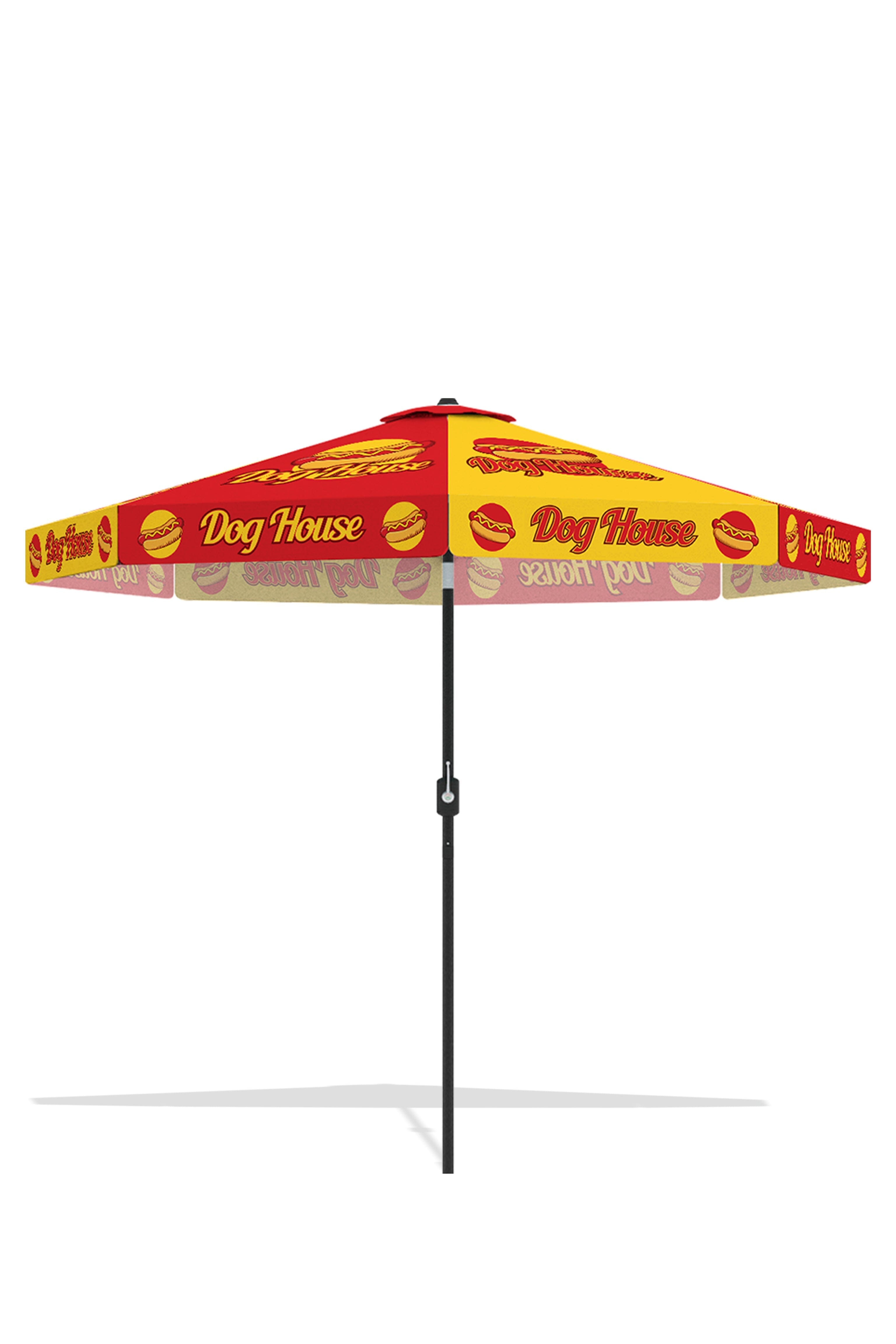 custom printed patio table umbrellas 8' x 8' Saville Square Umbrella rib frame ensures lasting stability How to Add Style and