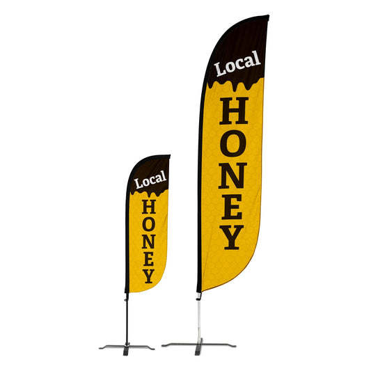 Local Honey Feather Flag