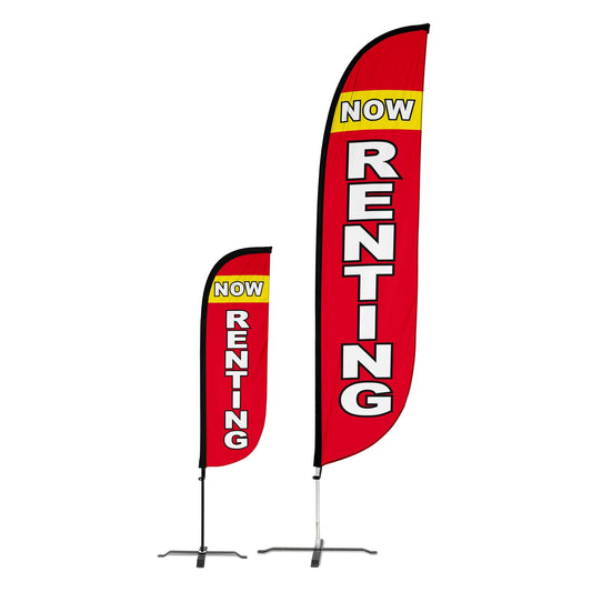 Now Renting Feather Flag