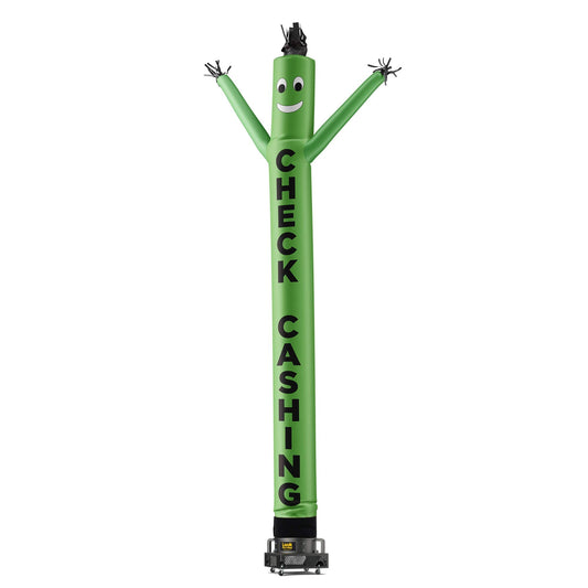 Check Cashing Air Dancers® Inflatable Tube Man Green