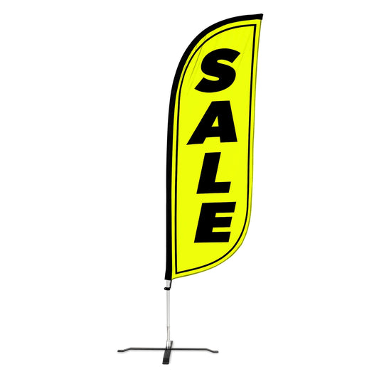 8ft Fluorescent Sale Feather Flag