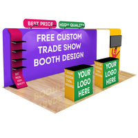 20ft Fastzip™ Custom Trade Show Booth Builder