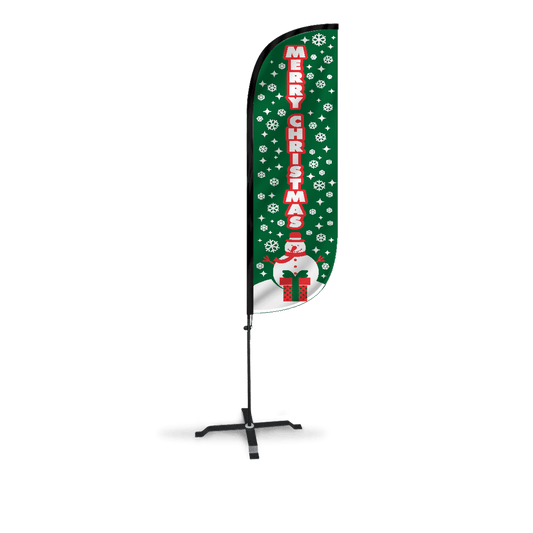 Merry Christmas Feather Flag 10M5000093