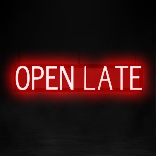 SpellBrite "OPEN LATE" Neon LED Sign