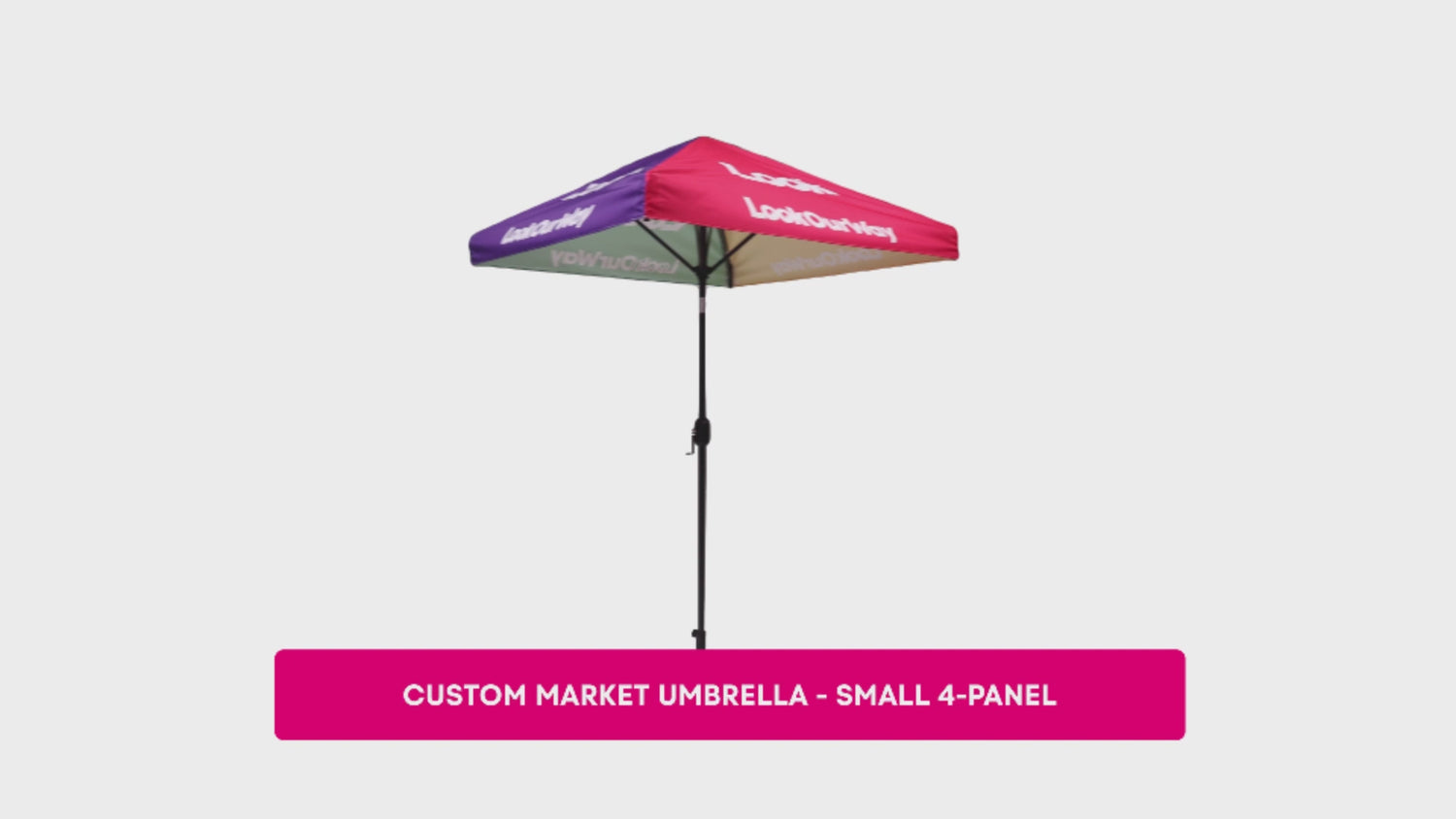 Custom Market Umbrella - Small Video