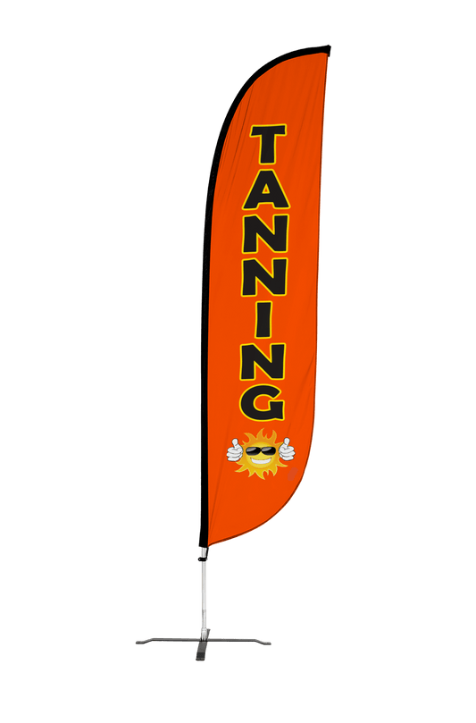 Tanning Feather Flag Orange