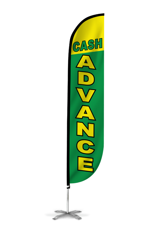 Cash Advance Feather Flag