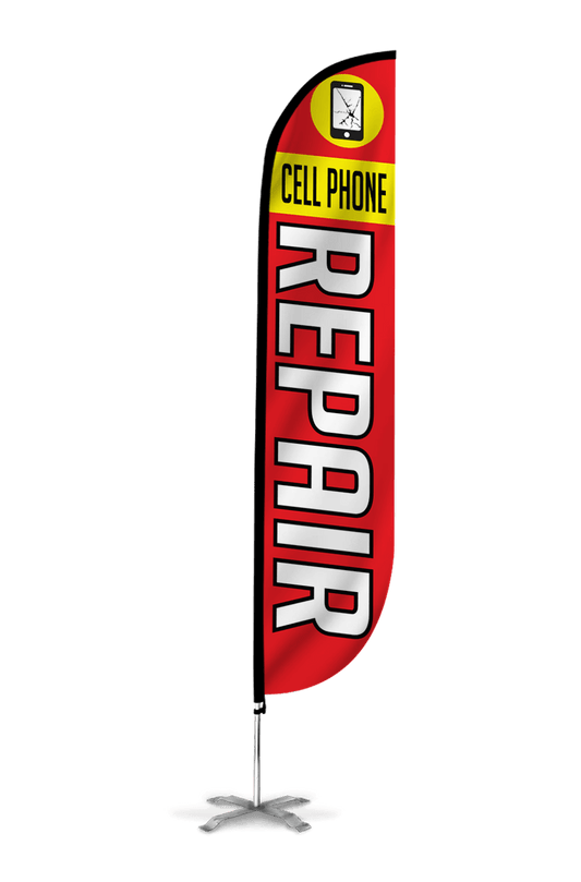 Cell Phone Repair Feather Flag