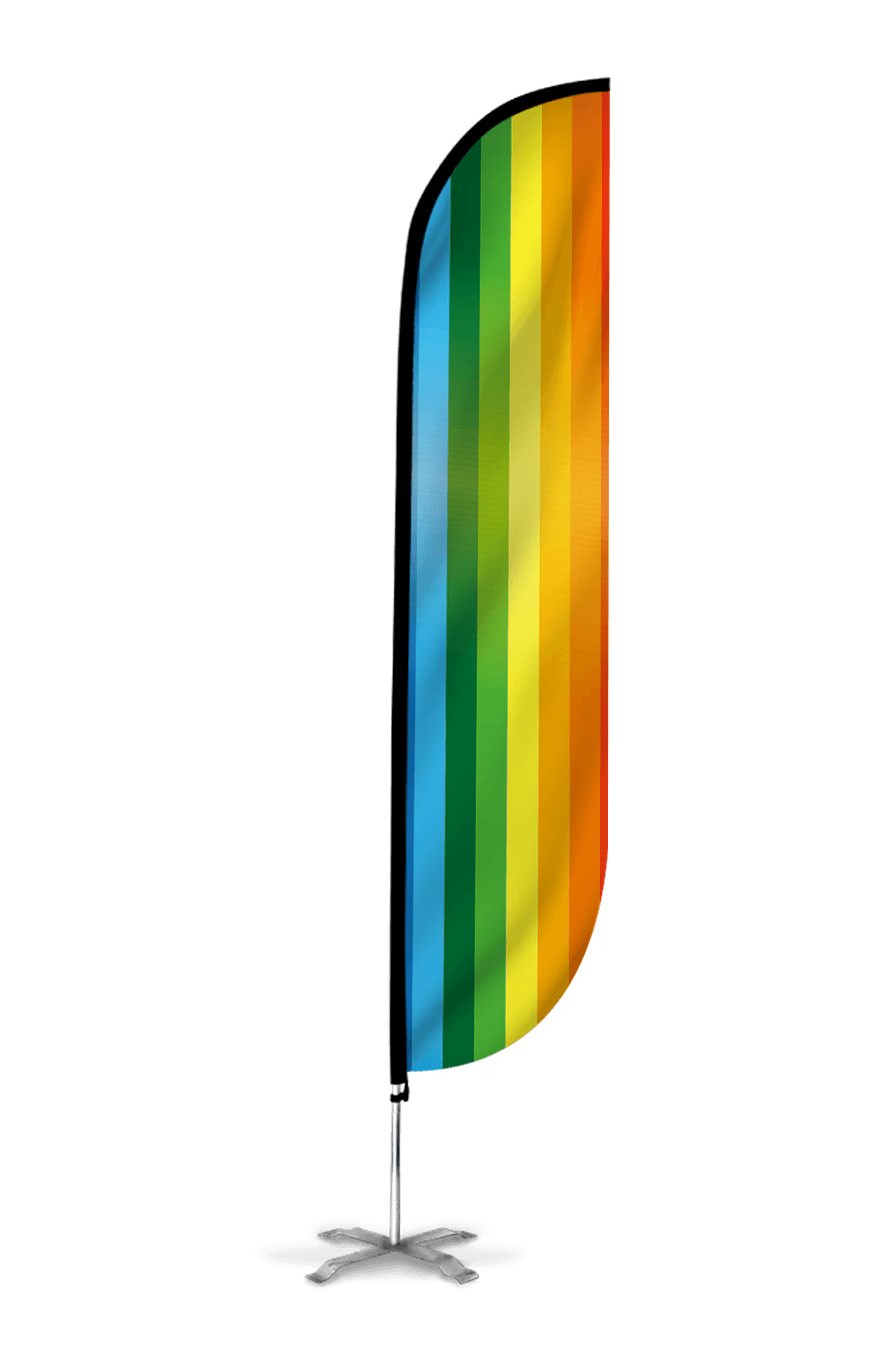 Rainbow Feather Flag – LookOurWay
