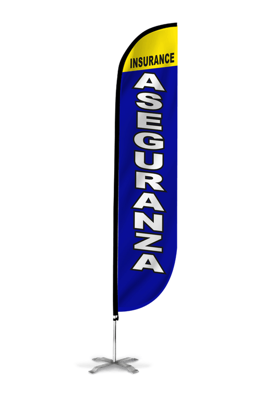 Insurance Aseguranza Feather Flag