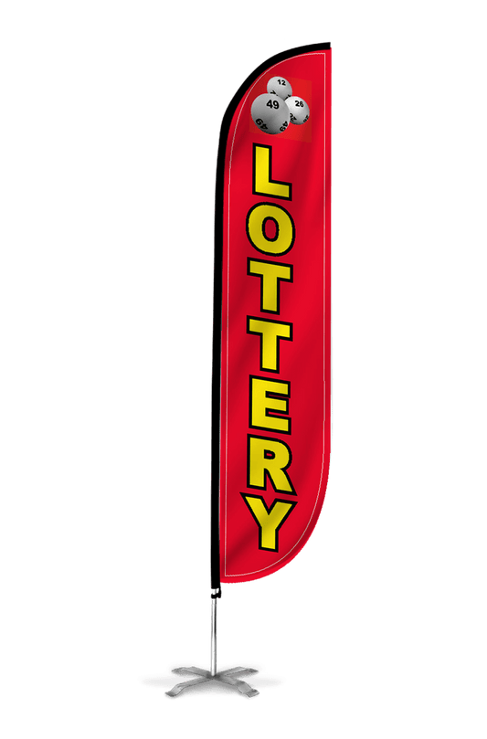 Lottery Feather Flag Red