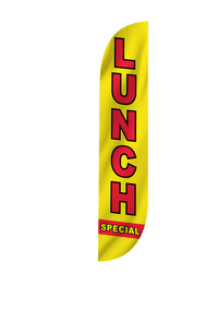 Lunch Special Feather Flag Yellow 
