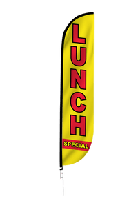 Lunch Special Feather Flag Yellow 