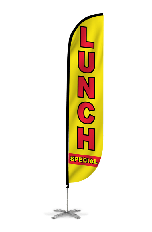 Lunch Special Feather Flag Yellow