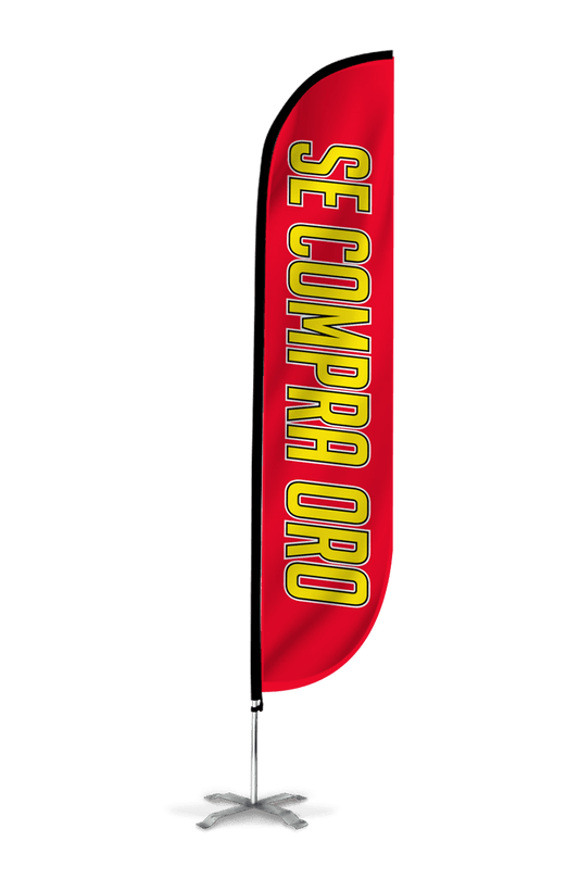 Se Compra Oro Feather Flag