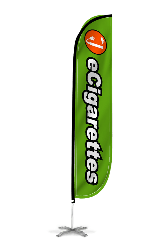 eCigarettes Feather Flag Green