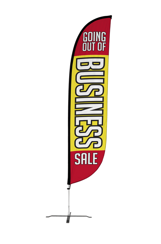 Going Out Of Business Sale Feather Flag