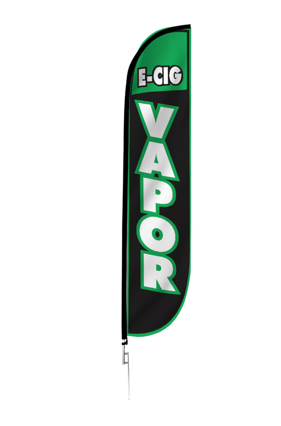 E-Cig Vapor Feather Flag 