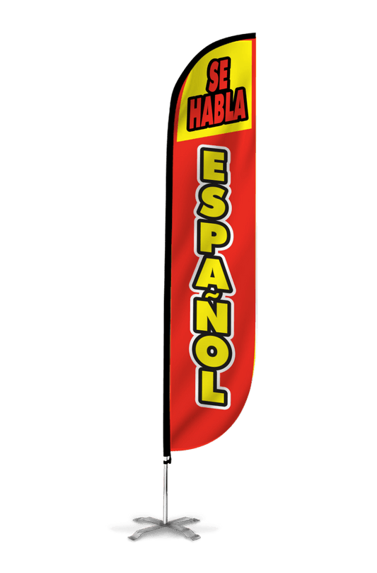 Se Habla Espanol Feather Flag 10M1200097