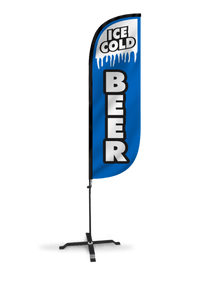Ice Cold Beer Feather Flag 10M5000055