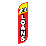 Title Loans Feather Flag 