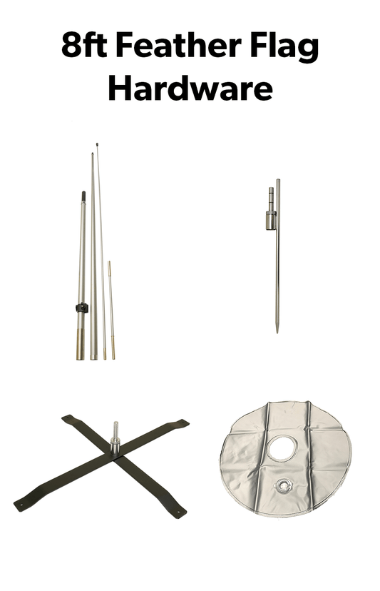 8ft Feather Flag Hardware