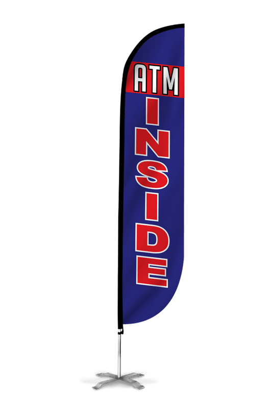 ATM Inside Feather Flag