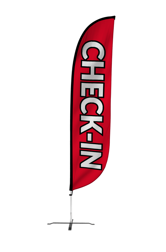Check-In Feather Flag