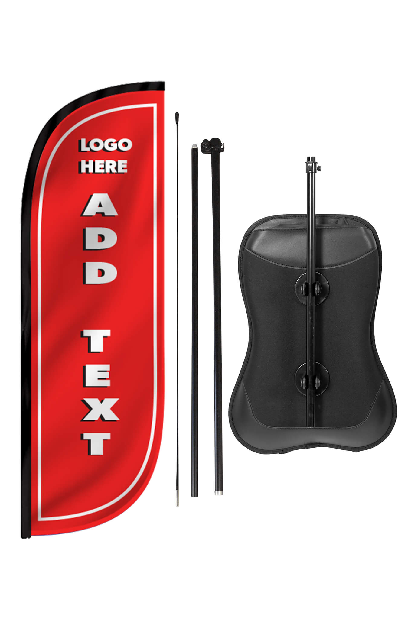 Custom Backpack Feather Flag Kit 
