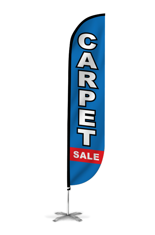 Carpet Sale Feather Flag Blue & Red