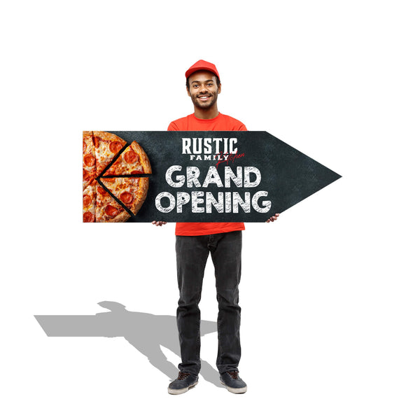 Custom Arrow Spinner Sign