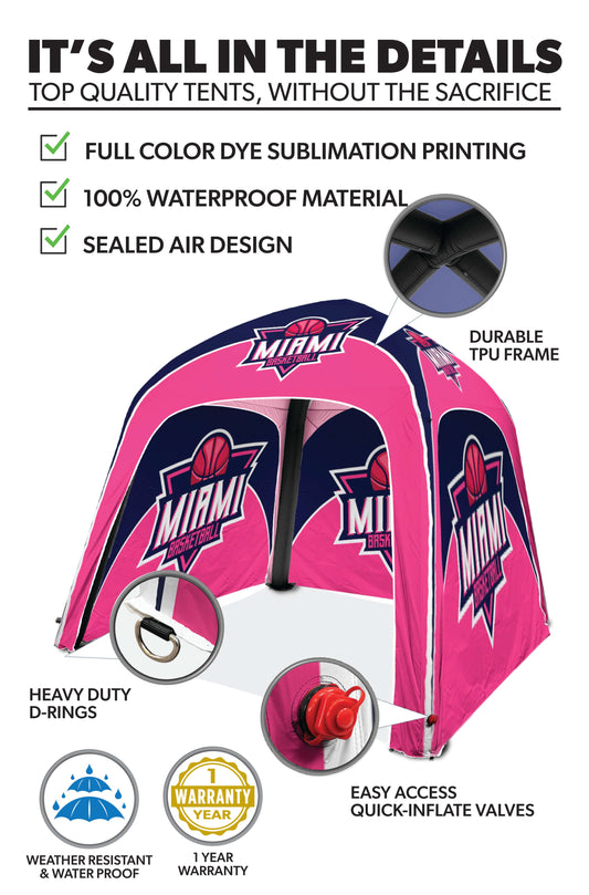 Custom Inflatable Dome Tent - Select Gold Package 