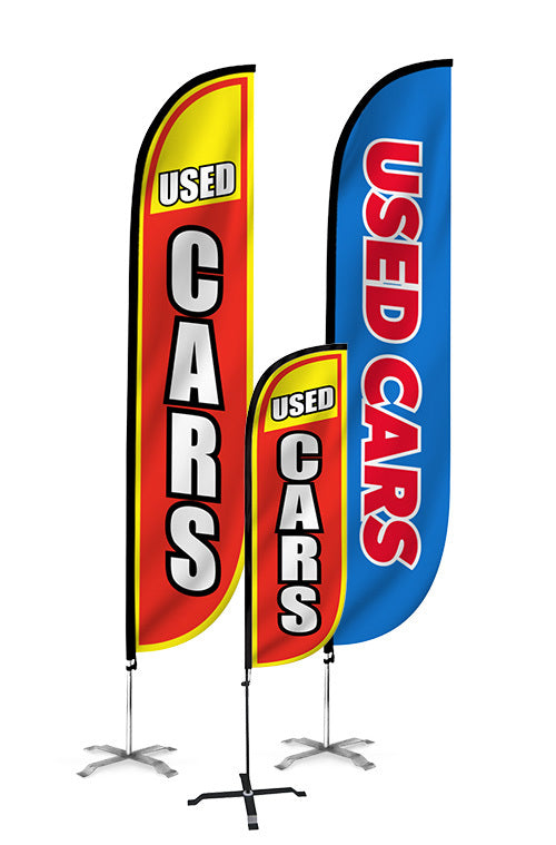 Used Cars Feather Flag