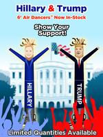 Cast Your Vote Today With LookOurWay Hillary and Trump AirDancers®
