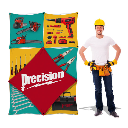 Custom Pop-Up Trade Show Display - (2x3 - 7 Panel)