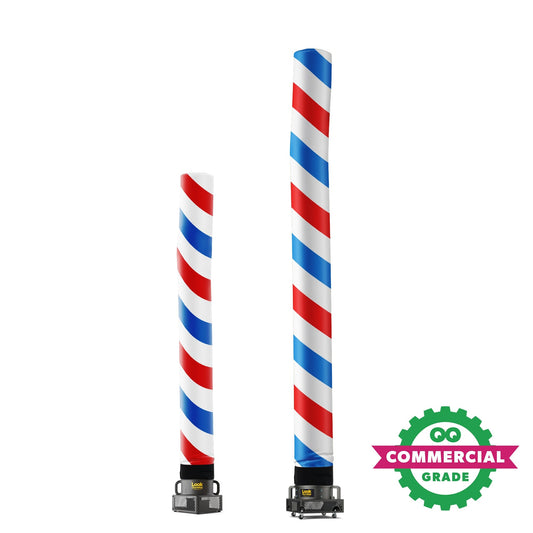 Barber Pole (Red, White, Blue) Tube