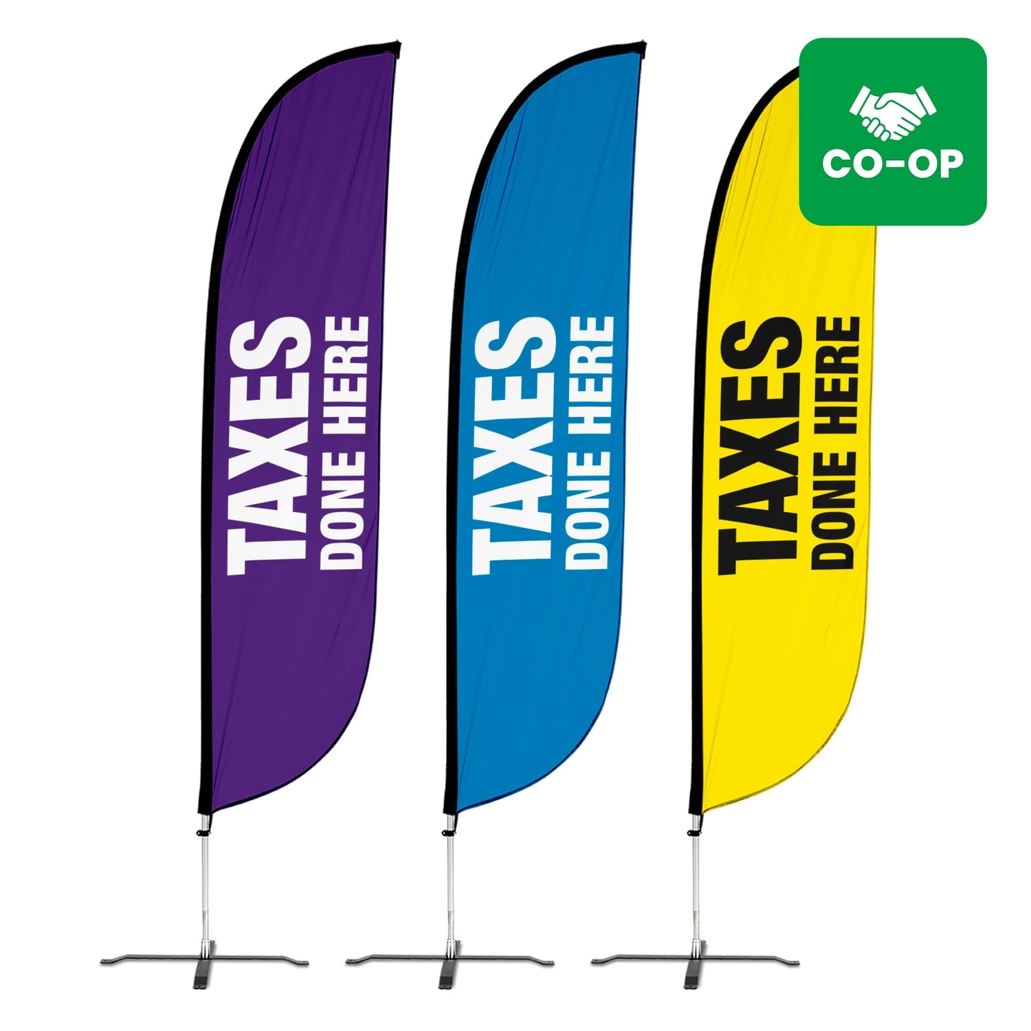 Jackson Hewitt 12ft Taxes Done Here Feather Flag