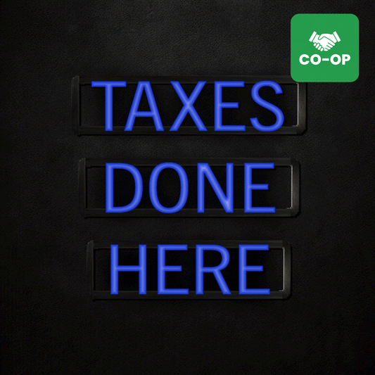 Jackson Hewitt "TAXES DONE HERE" LED Sign