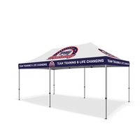 Custom Canopy Tent with Three Back Walls & Table Cover