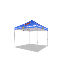 10x10 Custom Canopy Tent w/ Back & Side Walls
