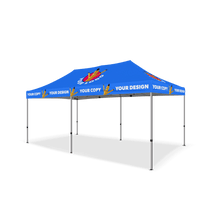 10x10 Custom Canopy Tent w/ Back & Side Walls