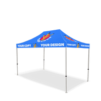 10x10 Custom Canopy Tent w/ Back & Side Walls