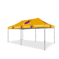10x10 Custom Canopy Tent w/ Table Cover + Back & Side Walls