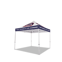 Custom Canopy Tent with Three Back Walls & Table Cover
