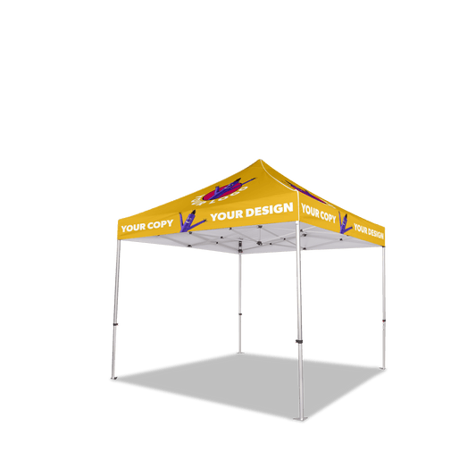 10x10 Custom Canopy Tent w/ Table Cover + Back & Side Walls