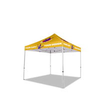 10x10 Custom Canopy Tent w/ Table Cover + Back & Side Walls