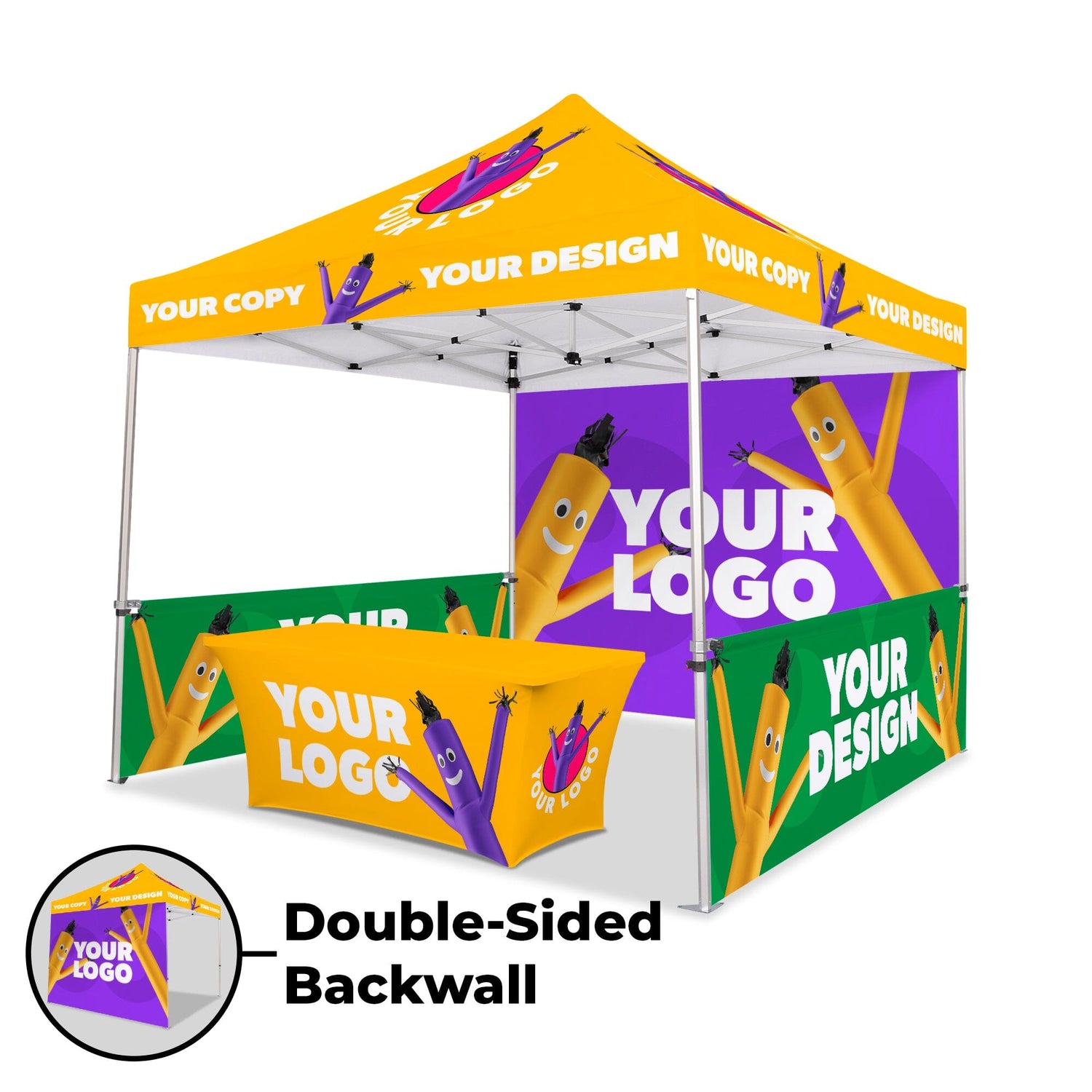 Canopy Top + Frame / Double-Sided Walls / 6ft Stretch
