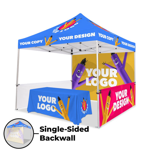 Canopy Top + Frame / Single-Sided Walls / 6ft Throw