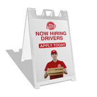 Deluxe Custom Plastic A-Frame Sign 24in x 36in