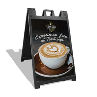 Deluxe Custom Plastic A-Frame Sign 24in x 36in